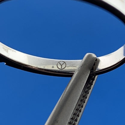 Stunning Sterling Silver 925 Cushion Cut Cream Quartz CZ Accent Ring Size 6