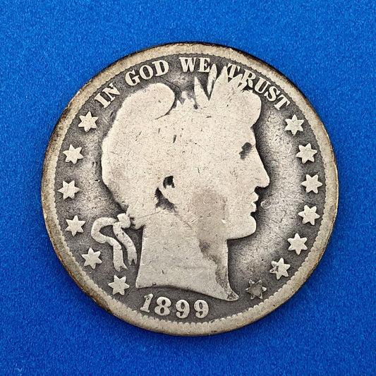 1899 O Silver Barber Half Dollar Better Key Date New Orleans Coin Rare Scarce