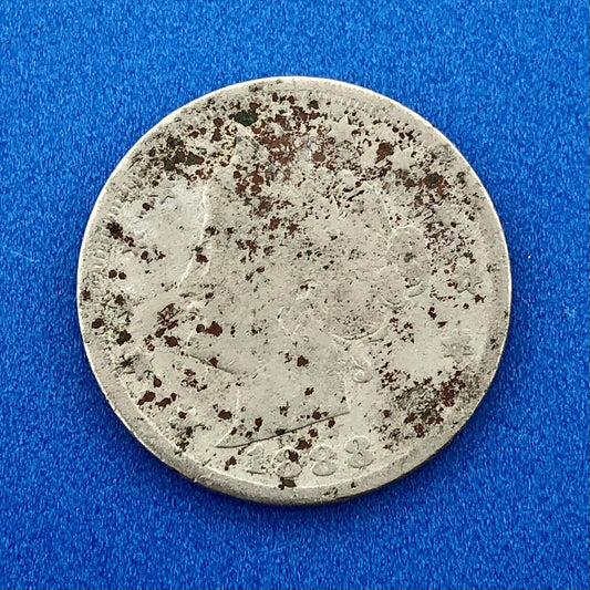 1888 P Liberty Head Nickel Five Cents 5c Better Key Rare Philadelphia Mint Coin