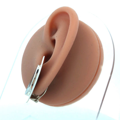 Vintage E Dragsted 925 Sterling Silver Abalone Triangle Clip-on Stud Earrings