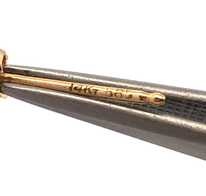 Designer 14K Yellow Gold London Blue Topaz Diamond Accented Stud Earrings