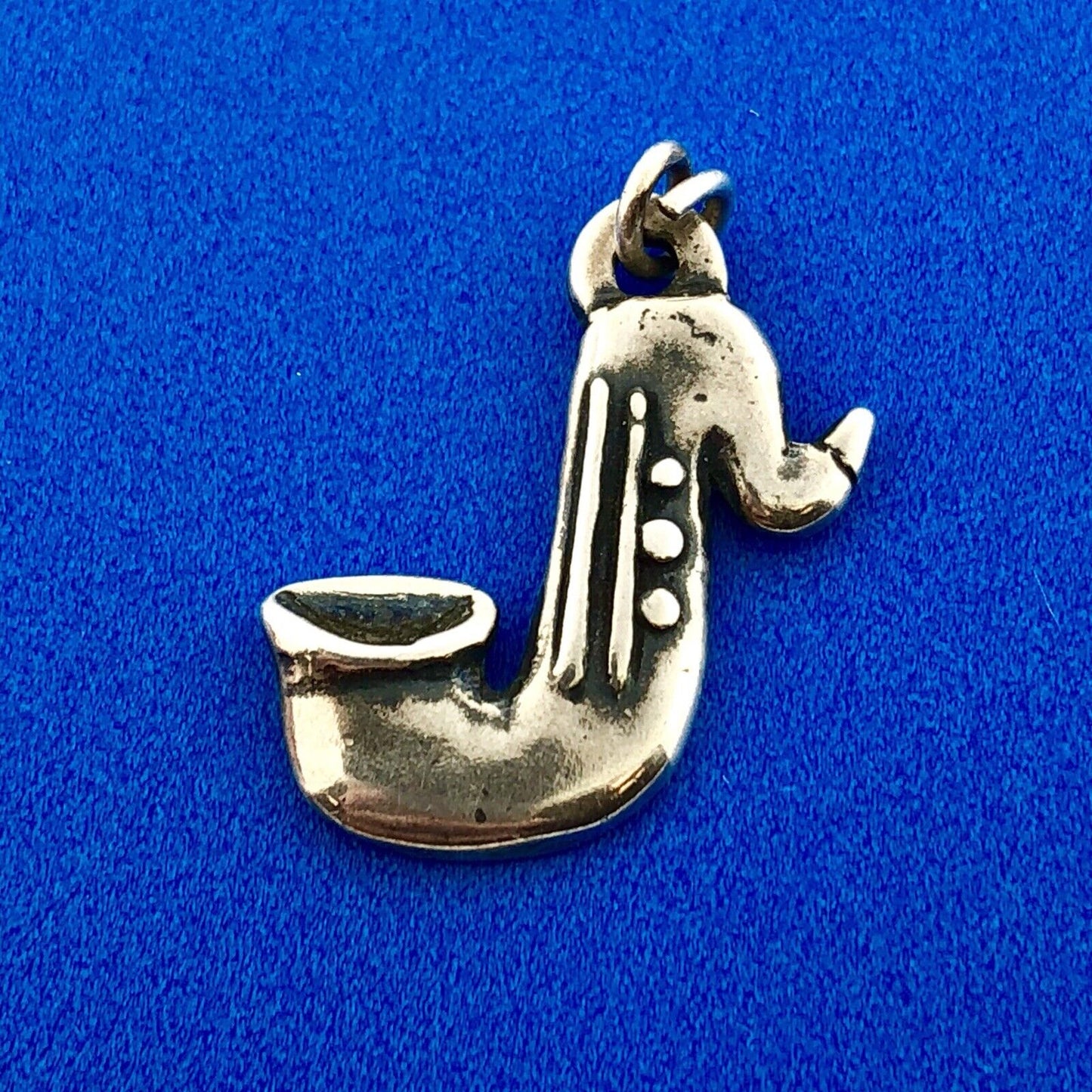 Iconic Jose Balli 925 Sterling Silver Jazz Saxophone New Orleans Charm Pendant