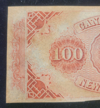 1800s $100 Canal Bank, New Orleans, Louisiana Obsolete Currency Paper Bank Note
