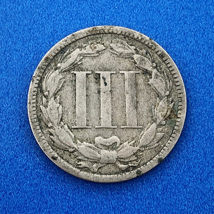 1870 P Nickel Three Cent Piece 3c Better Key Rare Scarce Philadelphia Coin