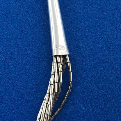 Carolyn Pollack Relios Sterling Silver 925 Liquid Silver Ten Strand Necklace