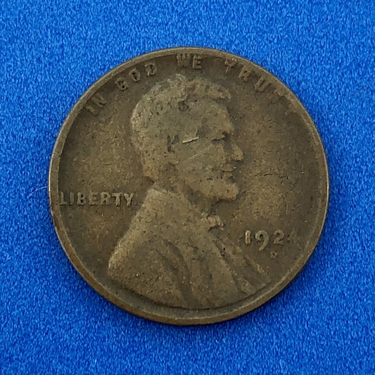 1924 D Lincoln Cent Wheat Ears Reverse Key Rare Better 1c Cent Penny Denver Coin