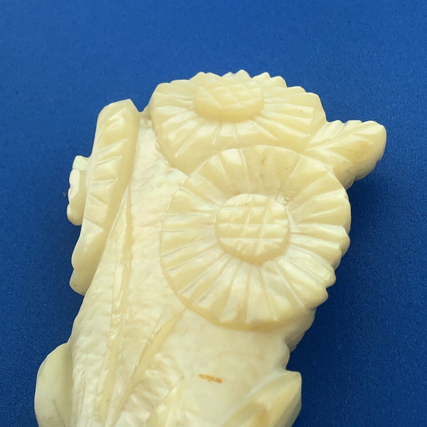 Native American Sterling Silver Hand Carved Mother Of Pearl Statement Pendant