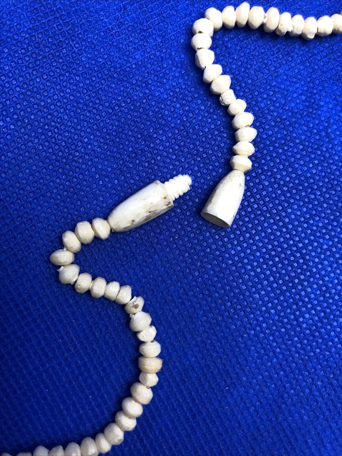Artisan Hand Carved Resin Three-Strand Beaded Statement Necklace