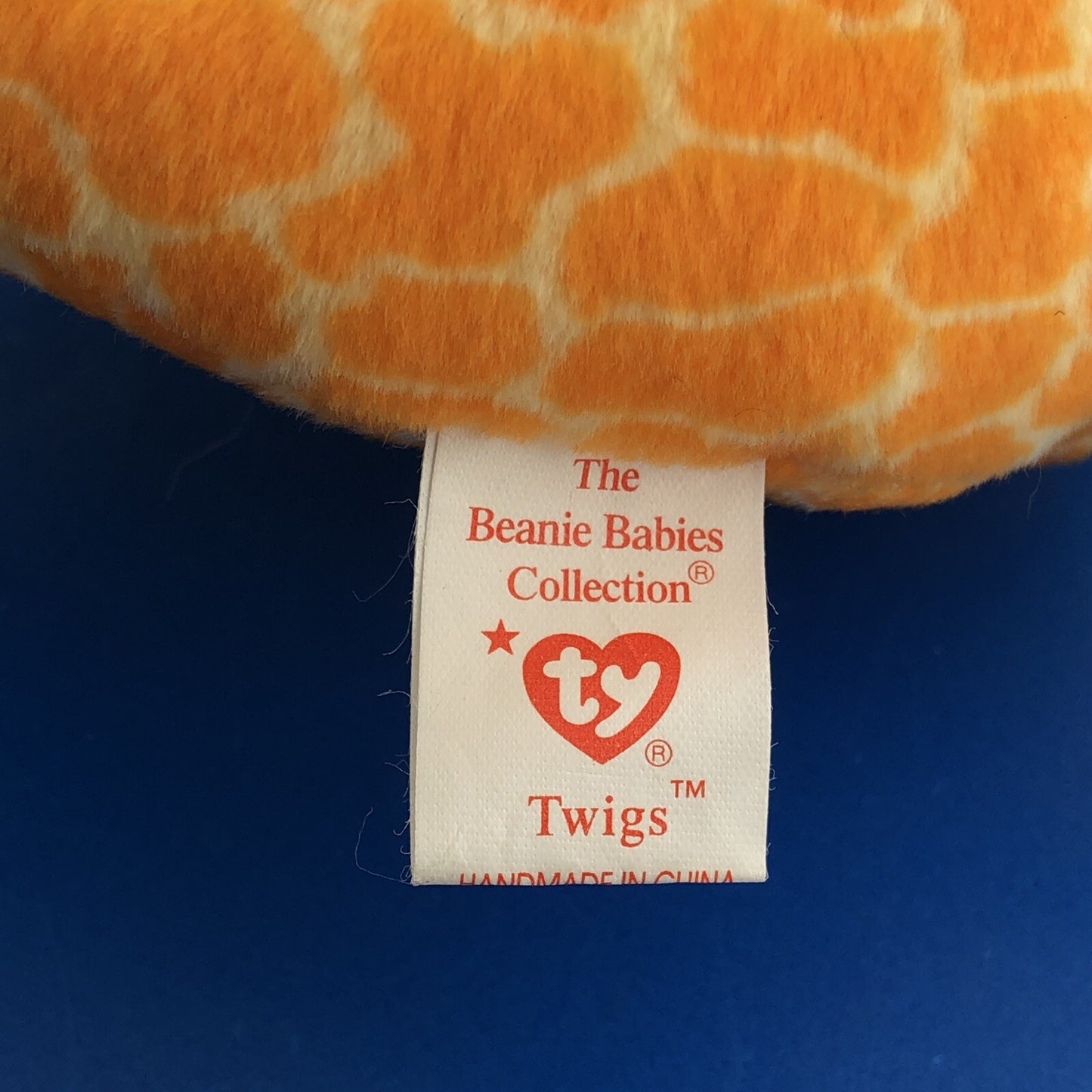 1995 TY Beanie Baby Twigs The Giraffe Mint Condition Retired Error- 4068