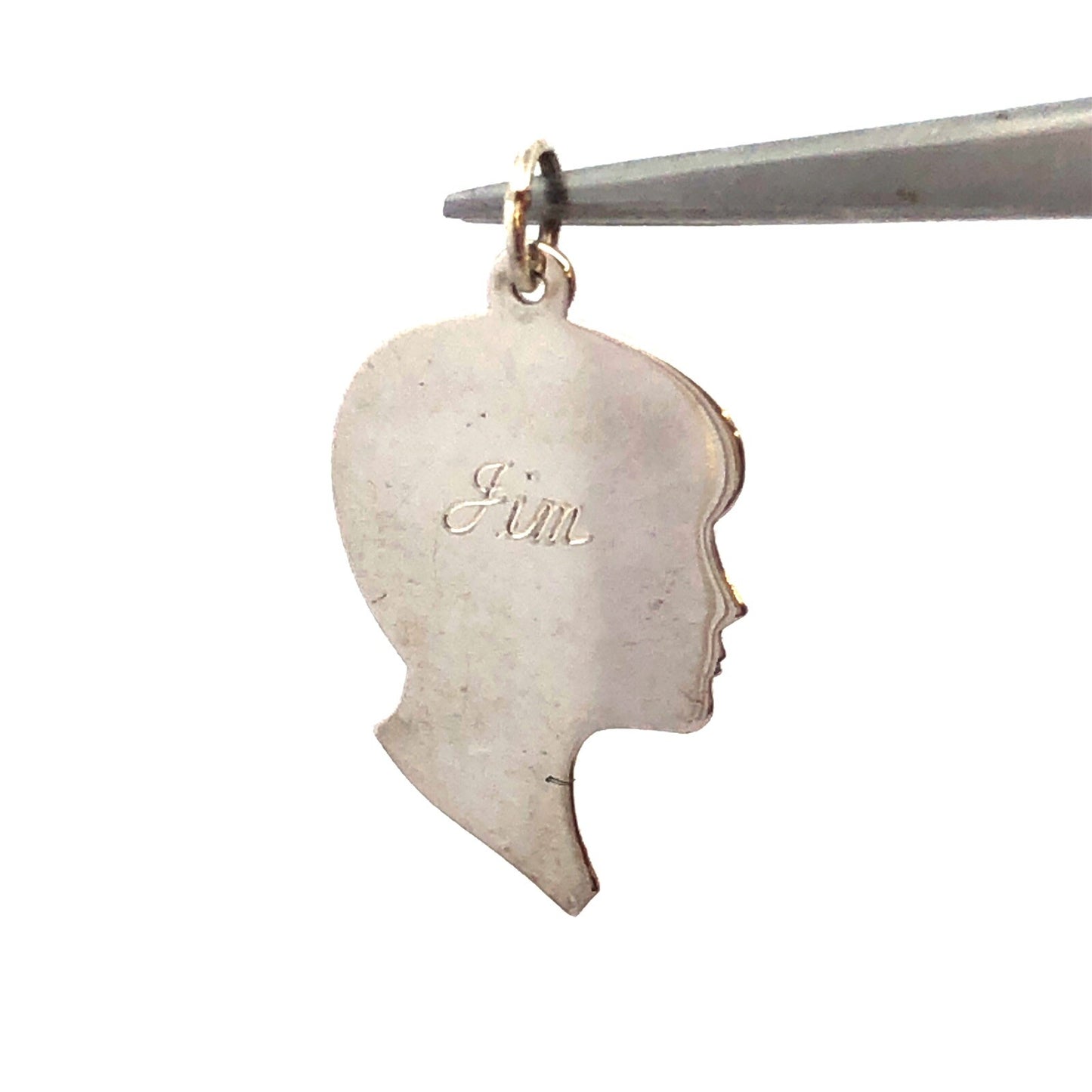 James Avery 925 Sterling Silver Boys Profile Silhouette Jim Charm Pendant