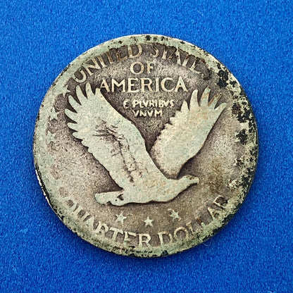 1927 S Silver Standing Liberty Quarter Dollar 25c Better Key San Francisco Coin