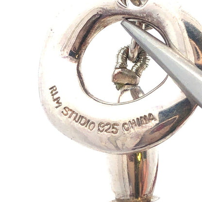 Robert Lee Morris RLM Studio Sterling Silver Chunky Carnelian Toggle Necklace