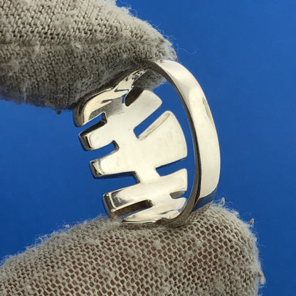 Designer LS Sterling Silver 925 Multi-Color Abalone Modernist Cocktail Ring