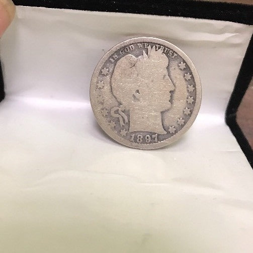 1897 O Barber Silver Quarter 25c $.25 Better Key New Orleans Rare Scarce