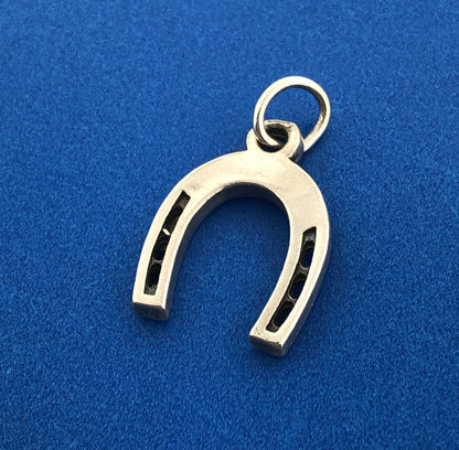 Designer SJC 925 Sterling Silver Horseshoe Good Luck Bracelet Charm
