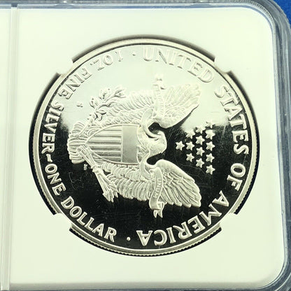 1992 S Proof American Silver Eagle 1 Oz 999 Fine Silver NGC PF69 Ultra Cameo