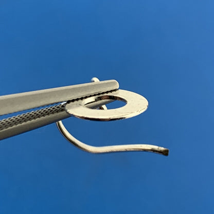 Designer 925 Sterling Silver Highly Polished Donut Hole Petite Hoop Earrings