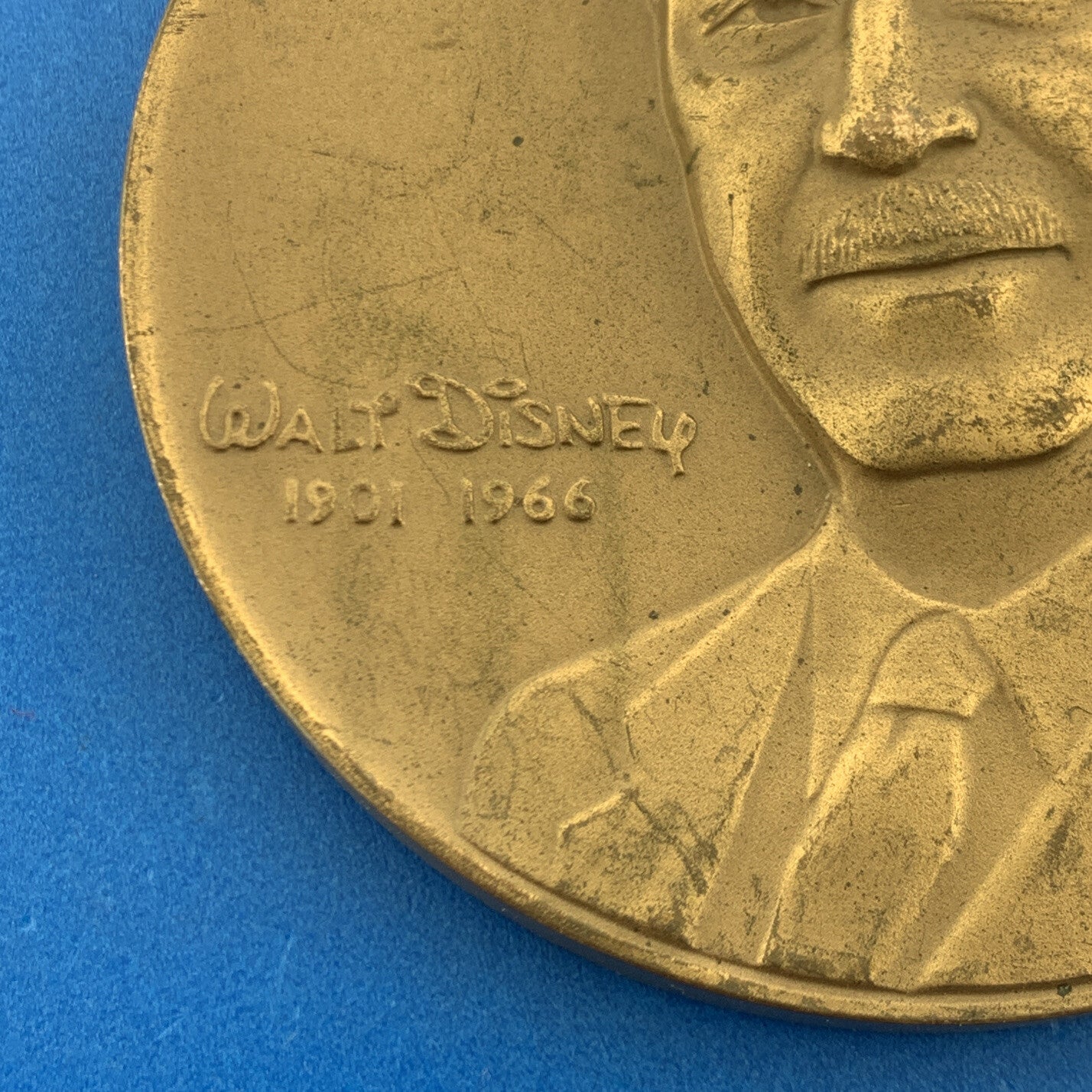 1968 Walt Disney Productions 1901-1966 Mickey Mouse Castle Bronze Medal Rare