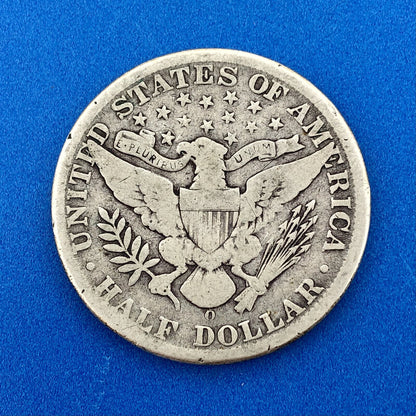 1907 O Silver Barber Half Dollar Better Key Date Rare Scarce New Orleans Coin