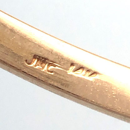 Designer 14K Yellow Gold Channel Set Round Ruby Diamond Hinged Bangle Bracelet