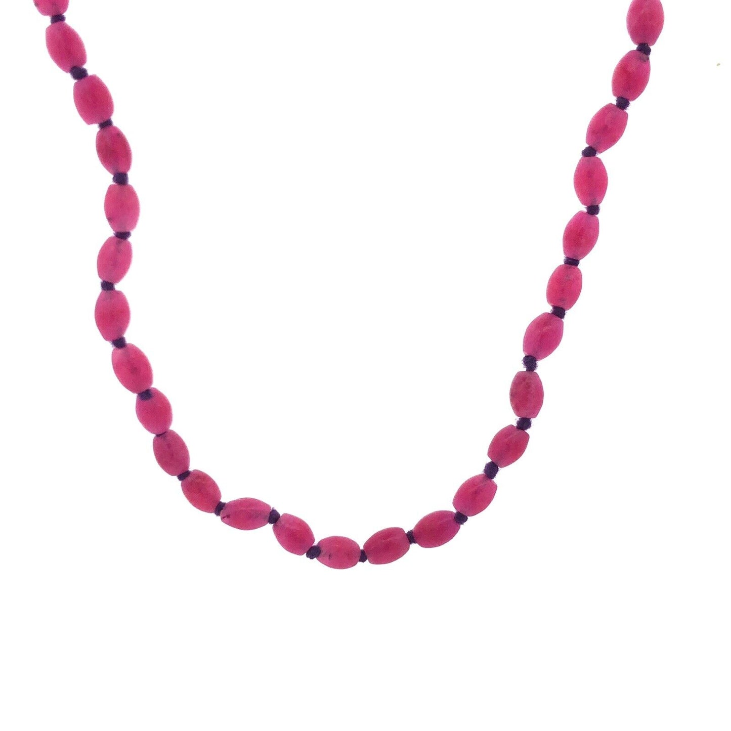 Designer Chan Luu 925 Sterling Silver Pink Spinel Beaded Long Layering Necklace