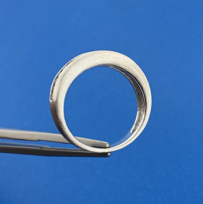 Designer SW Sterling Silver 925 Baguette CZ Brushed Channel Set Ring Size 6