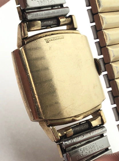 Vintage 1944 Elgin Deluxe Men's Wristwatch 10K Gold Filled E283675 Works