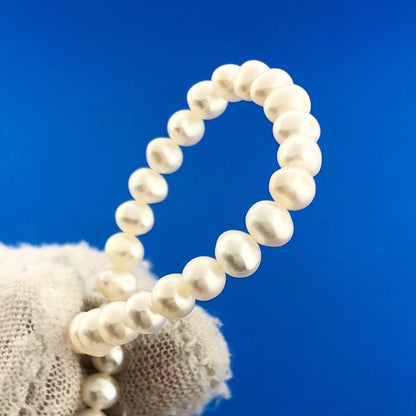 Estate 14K Yellow Gold Pearl Wedding Bridal June Anniversary Sweet 16 Bracelet