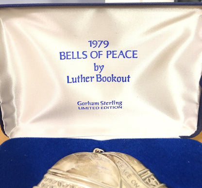 1979 Gorham Luther Bookout 925 Sterling Silver Bells Of Peace Limited Ornament