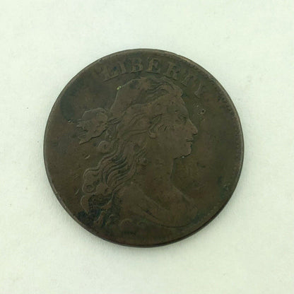 1802 P Draped Bust Copper Large Cent Early US Copper Better Philadelphia Coin F+