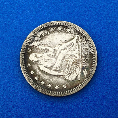 1853 P Silver Seated Quarter Dollar Arrows Rays No Motto Philadelphia Mint Coin