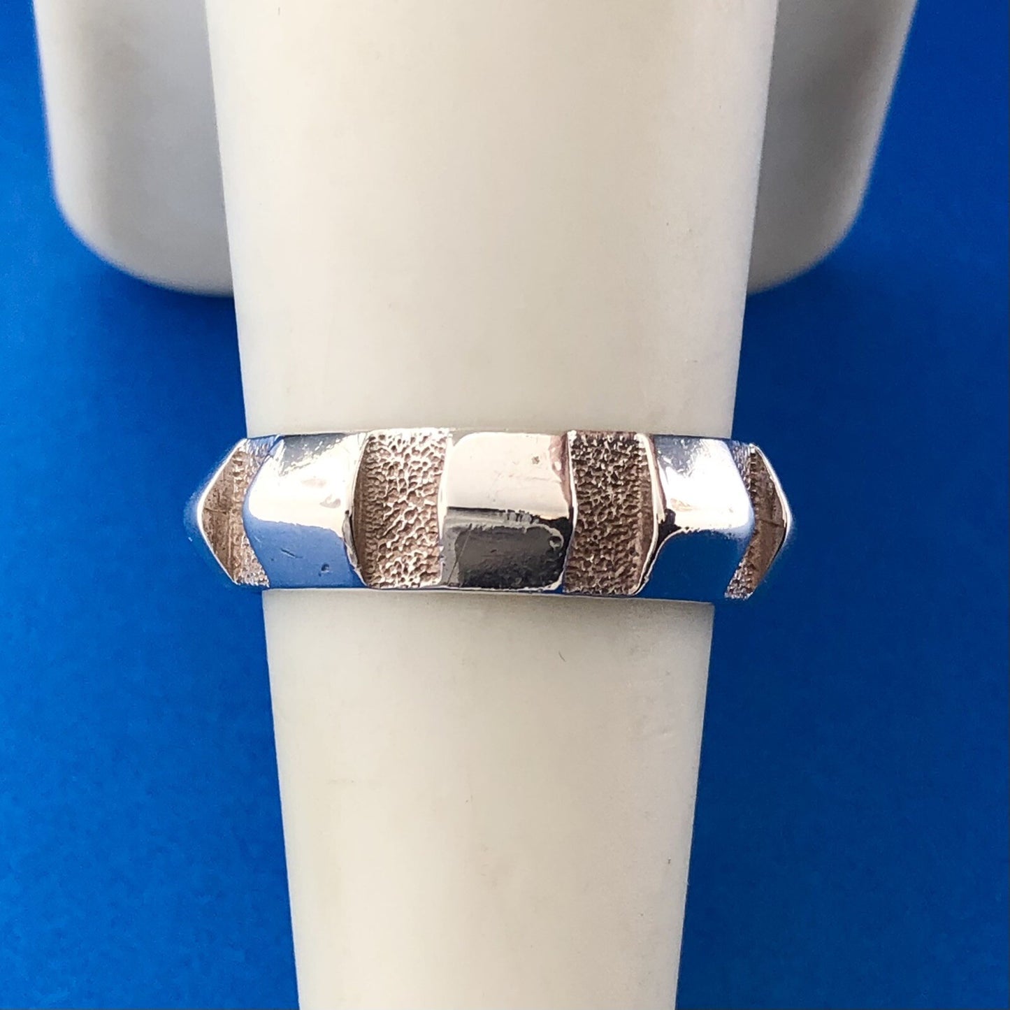 Rare Mignon Faget 925 Sterling Silver Schema Collecton Rotated Dentils Ring RET