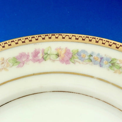 Vtg MZ Austria Carlsbad China Kaiserin Maria Theresia Lot 5 Butter Pat Plates