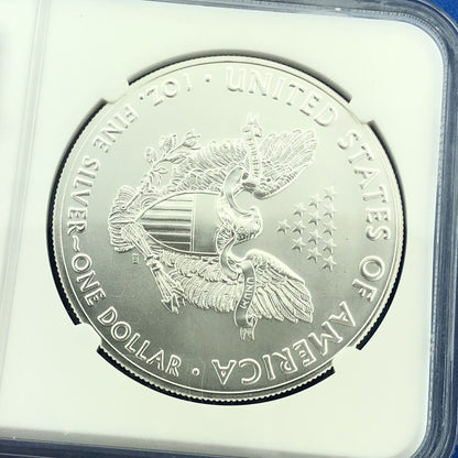 2020 U.S. State Series $1 American Silver Eagle NGC Mint State 70 Michigan Auto