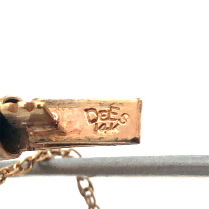 Stunning Designer 1930s Etruscan 14k Yellow Gold Diamond Bangle Bracelet
