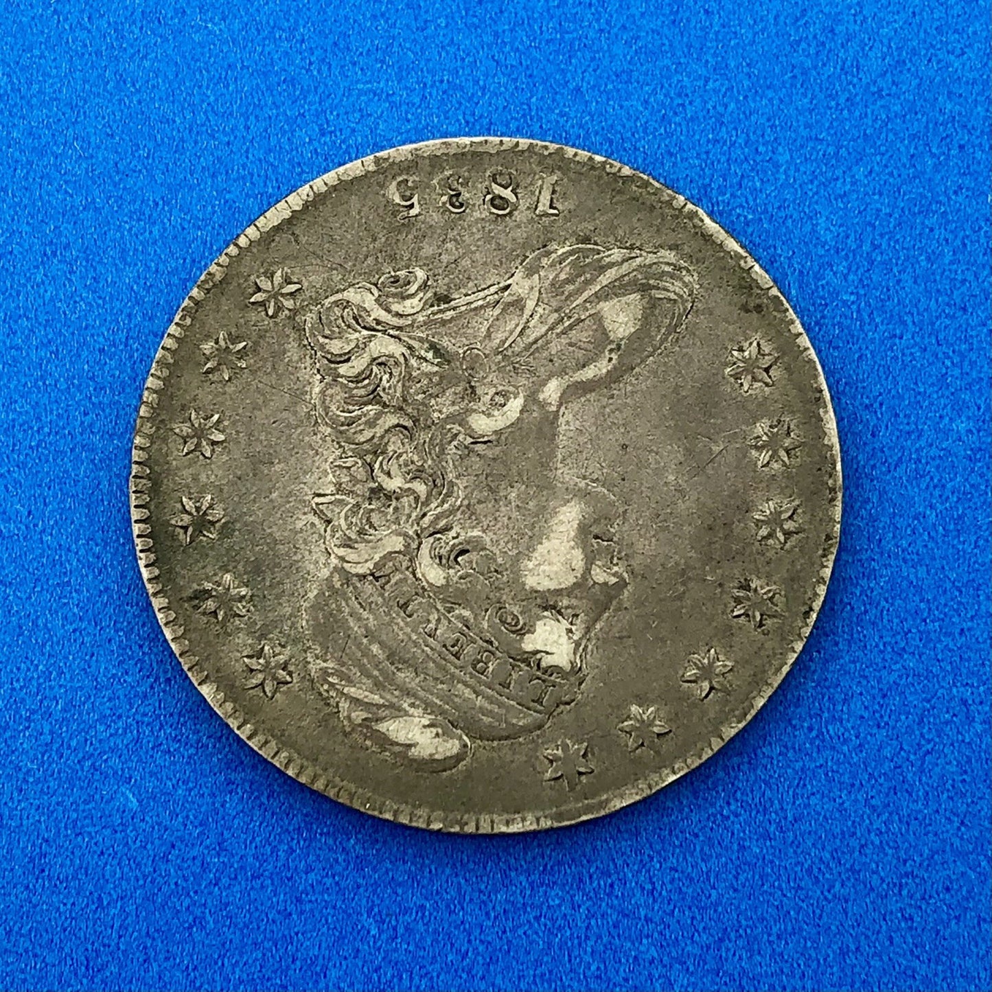 1835 Capped Bust Silver Half Dollar Lettered Edge Better Early Philadelphia Coin