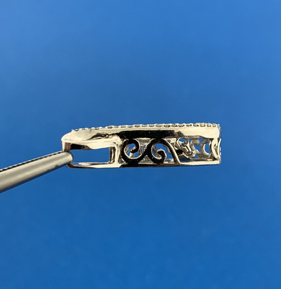 Designer 925 Sterling Silver Floating Diamond Cluster Eternity Infinity Pendant