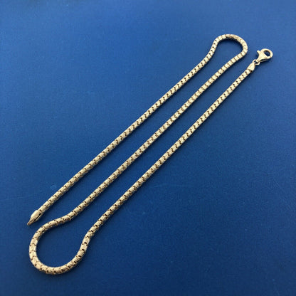 Designer MILOR Italy 925 Sterling Silver Fancy Textured Snake Chain Necklace