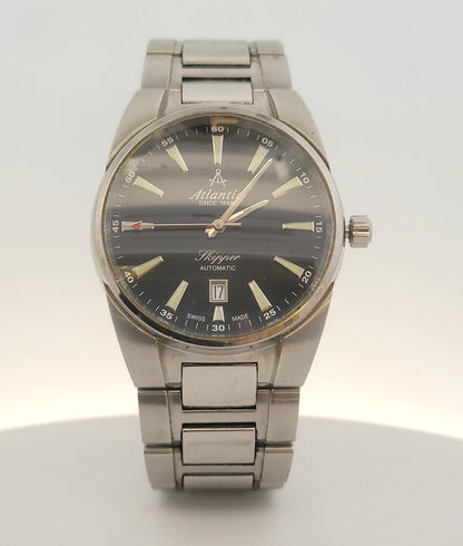 Atlantic Skipper Automatic Stainless Steel 42mm Black Dial Men's Watch 83765