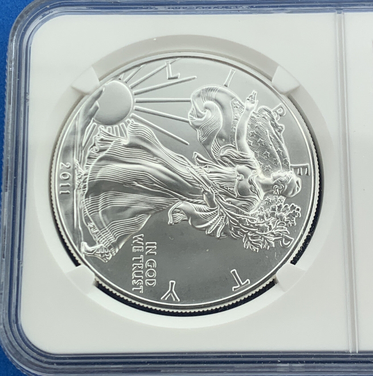 2011 $1 Silver Eagle 1oz 999 Fine Silver NGC MS70 25th Anniversary Early Release