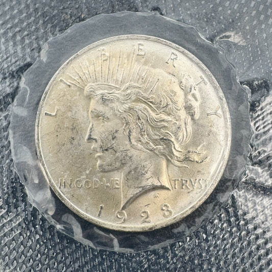 1923 P Peace Dollar GSA Soft Pack United States Uncirculated Silver Dollar Coin