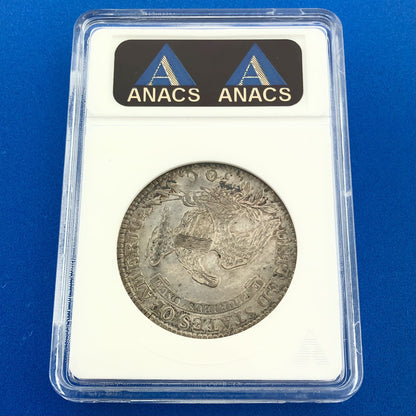 1819/8 Capped Bust Silver Half Dollar 50c Lettered Edge ANACS AU53 Details Coin