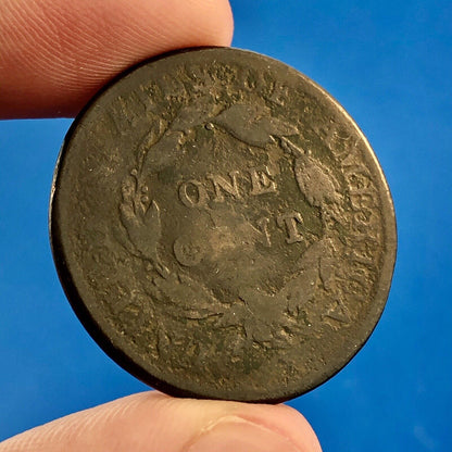 1810/09 Classic Head Large Copper Cent Colonial United States Scarce Over Date