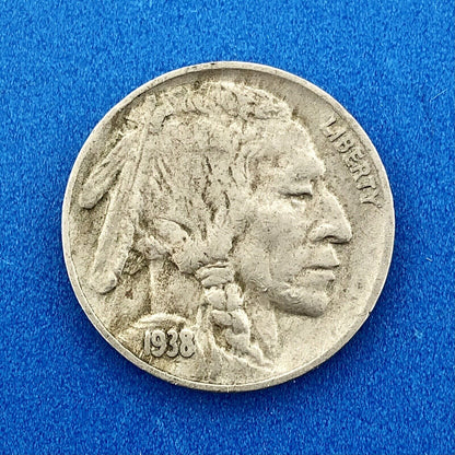 1938 D Indian Head Buffalo Nickel Key Better Rare Denver Mint Two Coin Lot