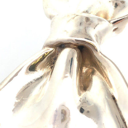 Vintage 925 Sterling Silver Bow Statement Pin Combination Brooch Pendant