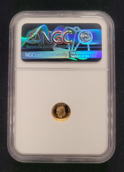 2022 $5 Cook Islands NGC PF70 Proof Cameo Legacy of Pharoahs 1/2g .999 Gold Coin