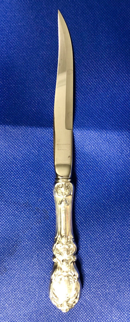 Vintage Reed & Barton Mirror Stele Sterling Silver Handle Francis I Steak Knife