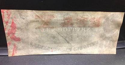 1863 $10 The State of North Carolina Note Civil War Era Possible Inking Error AU
