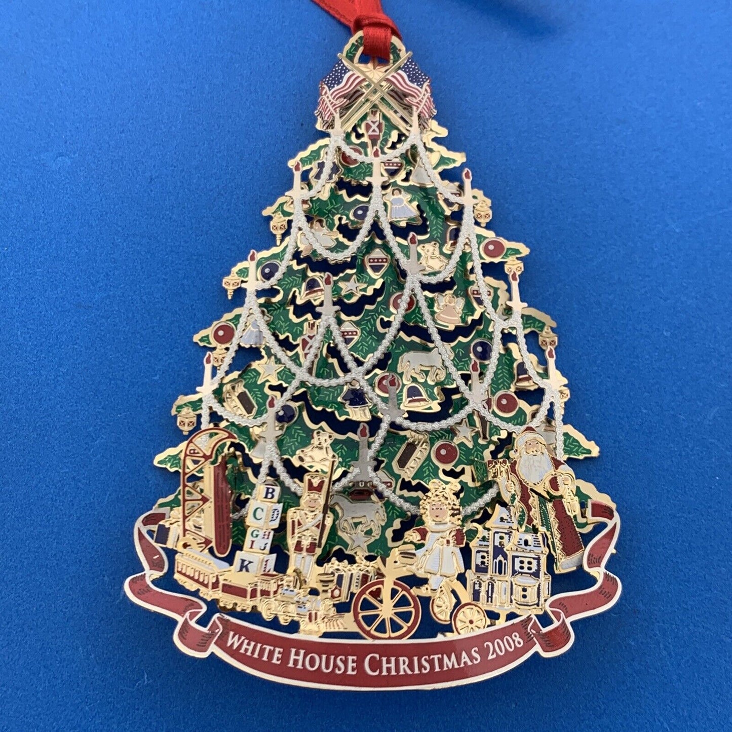 2008 White House Historical Association Harrison Era Tree Christmas Ornament