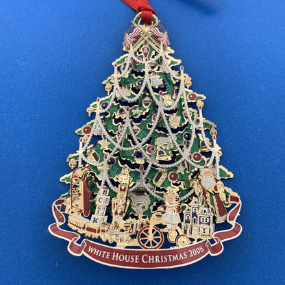 2008 White House Historical Association Harrison Era Tree Christmas Ornament